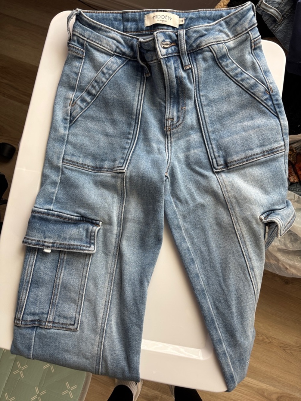 Blue women’s  Cargo Jeans